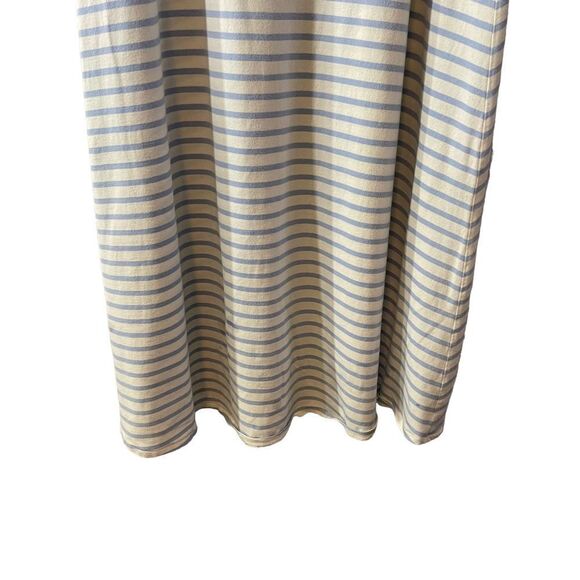 J. Crew Cotton Blend Blue White Striped Midi Skirt Size XS - Picture 4 of 7